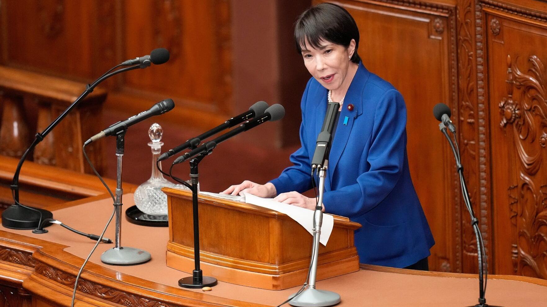 Japan's new leader vows to further bolster defense buildup and spending as regional tensions rise